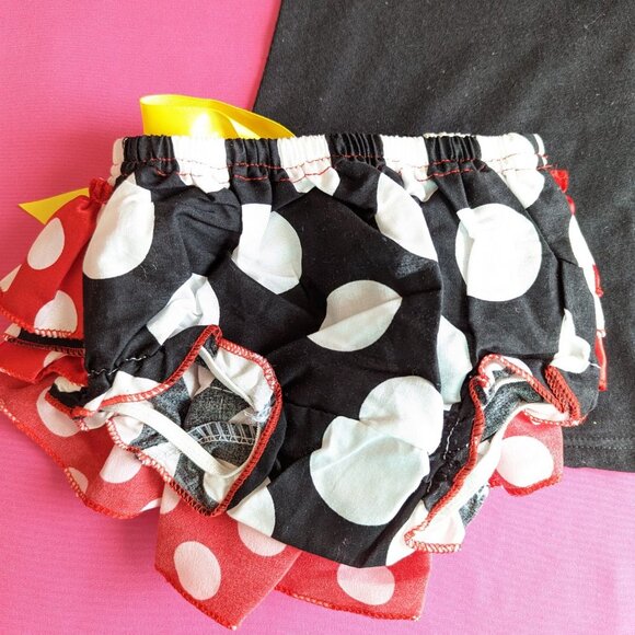 1st Birthday Outfit Baby Girl Minnie Set 18M NEW - Picture 6 of 6